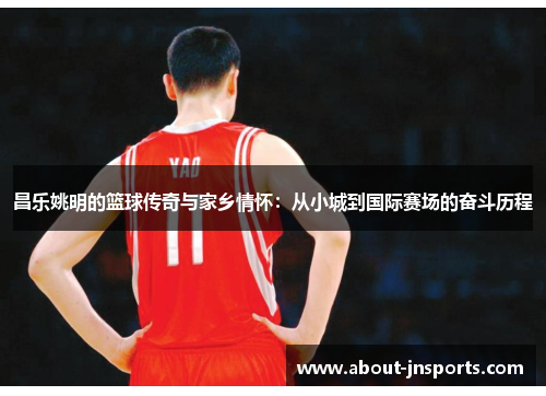 昌乐姚明的篮球传奇与家乡情怀：从小城到国际赛场的奋斗历程